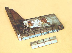 Back view of the floor and wall scraper